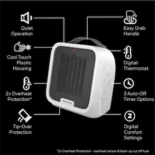 Foto 4 | Foto 4 | Calentador Cerámico Honeywell Uberheat Plus Para Habitaciones Pequeñas - Venta Internacional.