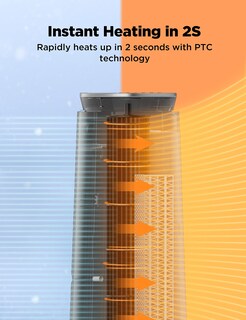 Foto 3 | Foto 3 | Space Heater Pelonis Torre Oscilante De Cerámica De 23 Pulgadas Y 1500 W - Venta Internacional.
