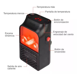 Foto 7 | Foto 7 | Minicalefactor Eléctrico Kimhi Calentador de Aire 1000 W