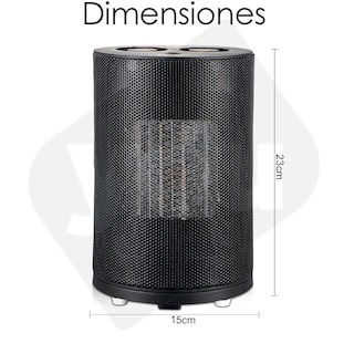 Foto 2 | Foto 2 | Ventilador y Calentador YOU Negro Oscilante Eléctrico 3 Niveles