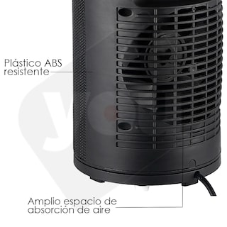 Foto 3 | Foto 3 | Ventilador y Calentador YOU Negro Oscilante Eléctrico 3 Niveles