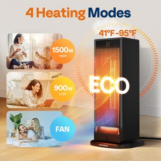 Foto 4 | Foto 4 | Calentador Eléctrico Vivohome Con Humidificador, 1500 W, 12 Horas, Temporizador - Venta Internacional.