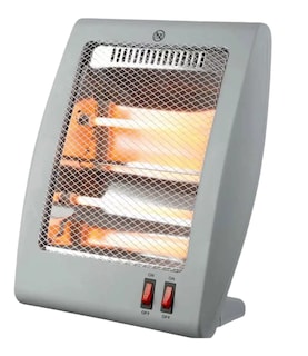 Foto 1 | Foto 1 | Calefactor Eléctrico de Cuarzo Gris con Protección de Sobrecalentamiento