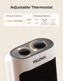 Foto 6 | Foto 6 | Calefactor Pelonis Programable de 1500 w-Venta Internacional