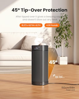 Foto 5 | Foto 5 | Calentador Portátil Eléctrico Gaiatop De 1500 W Con Mando A Distancia - Venta Internacional.