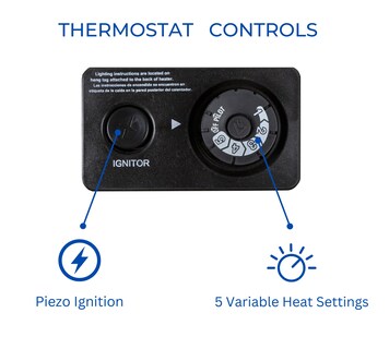 Foto 4 | Foto 4 | Calentador Infrarrojo De Gas Propano Sin Ventilación Procom Ml250tpa-b - Venta Internacional.