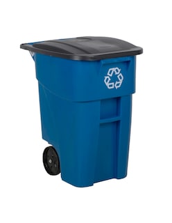 Foto 1 | Foto 1 | Contenedor Bruterolout Rubbermaid Logo Reciclaje,s/tapa color Azul