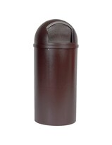 Contenedor Clásico Marshal Rubbermaid 25 Gal color Café