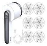 Removedor De Pelusa Ropa Quita Pelusas Electrico Rasuradora Blanco Con Negro