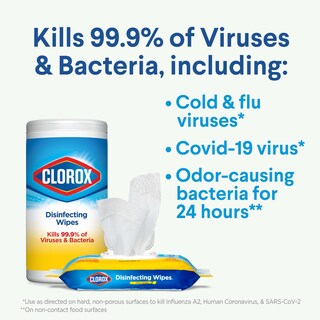 Foto 4 | Foto 4 | Toallitas Desinfectantes Clorox Crisp Lemon 35 Piezas- Venta Internacional