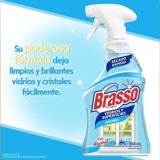 Foto 4 | Foto 4 | Limpiador Brasso Vidrios Superficies Amonia Repuesto 500ml
