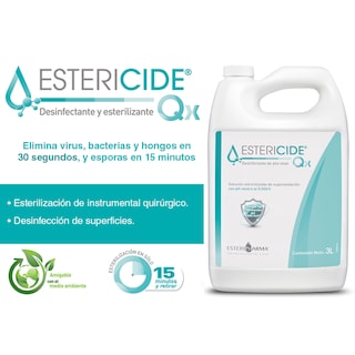 Foto 3 | Foto 3 | Estericide Qx Desinfectante De Alto Nivel 3 L Limpiador De Multisuperficies
