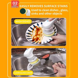 Foto 3 | Foto 3 | Cepillo De Limpieza Eléctrico Recargable Para Baño Y Cocina Eo Safe Imports Esi-15452 Blanco