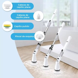 Foto 3 | Foto 3 | Cepillo Limpiador De Baño, Eléctrico Inalámbrico Giratorio Eo Safe Imports Esi-13625-1 Blanco