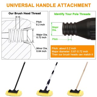 Foto 4 | Foto 4 | Cabezal De Cepillo De Lavado De Autos Carcarez 10 Con Cerdas Suaves Para Automóvil - Venta Internacional.