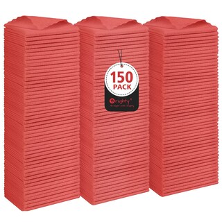 Foto 1 | Foto 1 | Paños De Limpieza Orighty Paquete De 150 Trapos De Tienda Reutilizables Rojos - Venta Internacional.