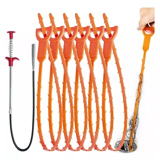 Foto 2 | Foto 2 | Destapa Tuberias Y Cañerias Pinza Con Gancho Retráctil ,7pcs Eo Safe Imports Esi-15043 Naranja
