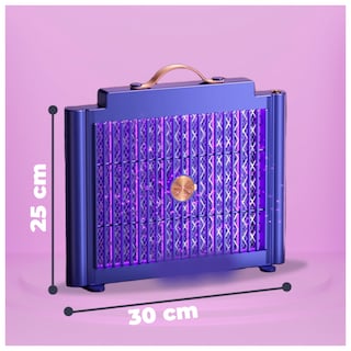 Foto 3 | Foto 3 | Lámpara Eléctrica Mata Mosquitos Con Luz Ultravioleta Y Resistencias Electrificadas Color Azul