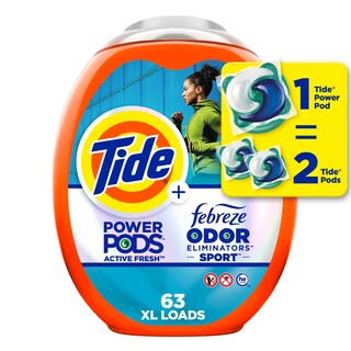 Foto 1 | Foto 1 | Detergente Para Ropa Tide Power Pods Con Febreze Sport 63 Pacs - Venta Internacional.