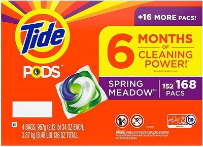 Foto 1 | Foto 1 | Detergente Para Ropa Tide Pods Spring Meadow, 42 Paquetes (paquete De 4) - Venta Internacional.