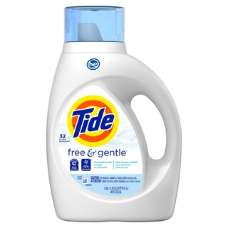 Foto 1 | Foto 1 | Detergente Para Ropa Tide Free & Gentle Liquid Jabon 1.36l 32 L - Venta Internacional.