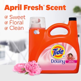 Foto 5 | Foto 5 | Detergente Para Ropa Tide Plus Downy April Fresh, 3.9 L, 94 Cargas - Venta Internacional.