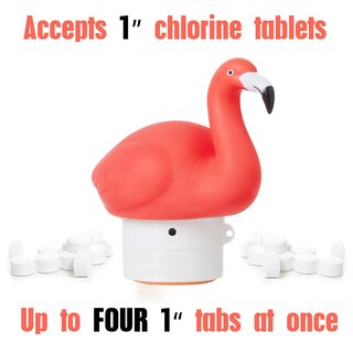 Foto 2 | Foto 2 | Chlorine Floater Xy-wq Flamingo Para 1 Tableta Con Bonita Tapa - Venta Internacional.