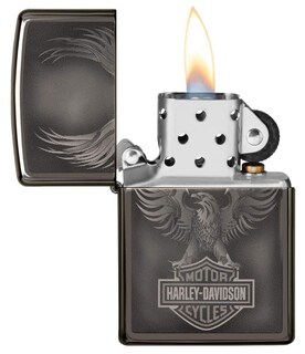 Foto 3 | Foto 3 | Mechero de Bolsillo Zippo Black Ice Harley Davidson - Venta Internacional