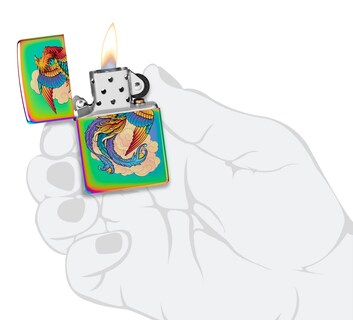 Foto 5 | Foto 5 | Encendedor de Zippo Phoenix Design Multicolor - Venta Internacional