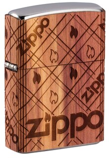 Foto 1 | Foto 1 | Encendedor De Bolsillo Zippo Woodchuck Usa Cedar Wrap, Marrón - Venta Internacional.