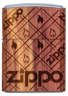 Foto 2 | Foto 2 | Encendedor De Bolsillo Zippo Woodchuck Usa Cedar Wrap, Marrón - Venta Internacional.