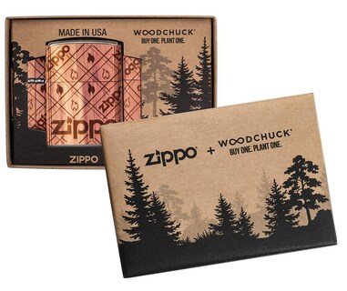Foto 6 | Foto 6 | Encendedor De Bolsillo Zippo Woodchuck Usa Cedar Wrap, Marrón - Venta Internacional.