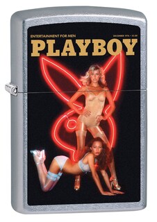 Foto 1 | Foto 1 | Funda Personalizada De Playboy Zippo Más Ligera, Diciembre De 1976, Street Chrome - Venta Internacional.