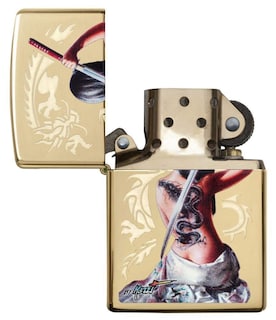 Foto 4 | Foto 4 | Mechero De Bolsillo Zippo Mazzi Dragon Girl A Prueba De Viento - Venta Internacional.