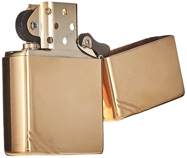 Foto 4 | Foto 4 | Mechero De Bolsillo Zippo Vintage De Latón Pulido Con Barras - Venta Internacional.