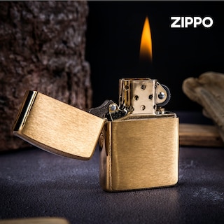 Foto 2 | Foto 2 | Latón Macizo Zippo Más Ligero Con Acabado Cepillado - Venta Internacional.