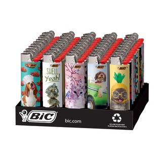 Foto 1 | Foto 1 | Lighter Bic Edición Especial Animal Lover Maxi Pocket X50 - Venta Internacional.