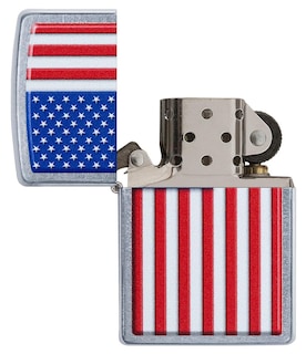 Foto 4 | Foto 4 | Bolsillo Cromado Zippo Patriotic Street Más Ligero - Venta Internacional.