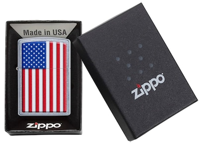 Foto 6 | Foto 6 | Bolsillo Cromado Zippo Patriotic Street Más Ligero - Venta Internacional.