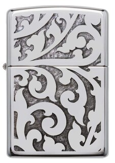 Foto 4 | Foto 4 | Mechero De Bolsillo Zippo Diseño De Filigrana Cromo Pulido - Venta Internacional.