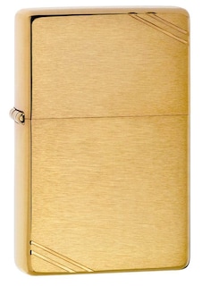 Foto 1 | Foto 1 | Mechero De Bolsillo Zippo Vintage De Latón Cepillado Con Barras - Venta Internacional.