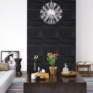 Foto 1 | Foto 1 | Papel Pintado Vidaxl 3d Bricks Autoadhesivos Negros 10 Unidades - Venta Internacional.