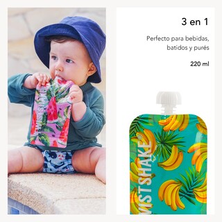 Foto 5 | Foto 5 | Pack 3 Bolsas Exprimibles Twistshake 220ml Reutilizables Eco
