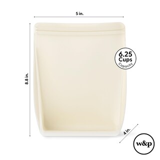 Foto 6 | Foto 6 | Bolsa De Almacenamiento Reutilizable W&p Porter Silicone Sandwich 1.5 L Avena - Venta Internacional.