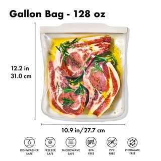 Foto 6 | Foto 6 | Bolsa Reutilizable Oxo Good Grips De Silicona Para Galones (3,8 L) - Avena - Venta Internacional.