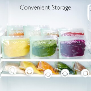 Foto 3 | Foto 3 | Bolsas Reutilizables De Comida Para Bebés Momcozy Para Niños Pequeños, 150 Ml, Paquete De 10 - Venta Internacional.