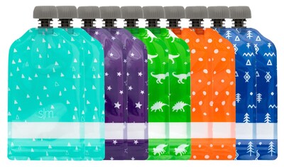 Foto 1 | Foto 1 | Bolsas De Comida Para Bebés Reutilizables, Sencillas Y Modernas, 150 Ml, Paquete De 10 - Venta Internacional.