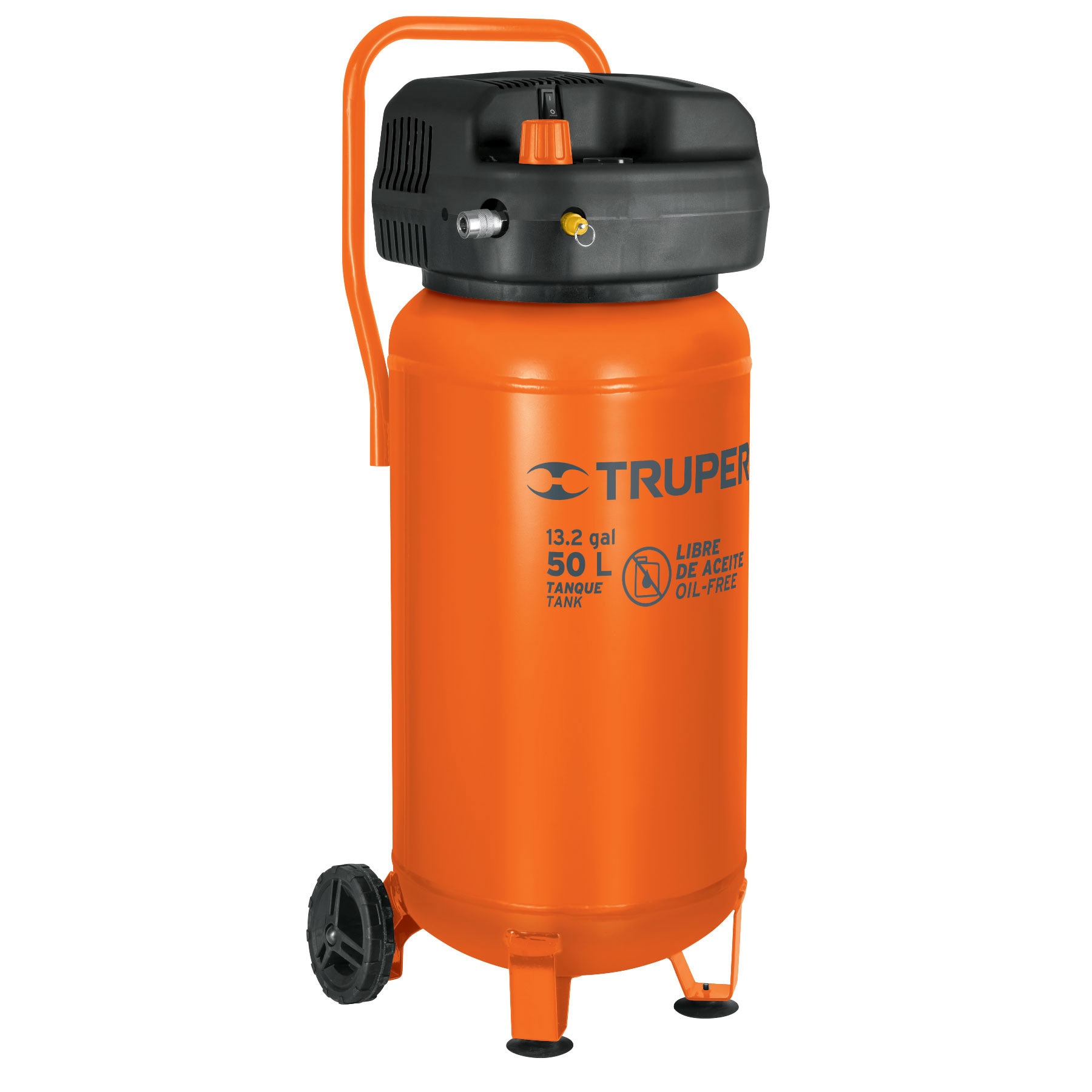 Compresor de Aire Libre de Aceite Truper 13847 color Naranja 50 L 3 Hp ...