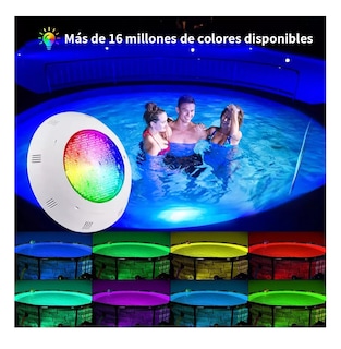 Foto 3 | Foto 3 | Lámpara Sumergible de Piscina Bluetooth 24w Rgb Blanco