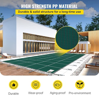 Foto 3 | Foto 3 | La Cubierta De Seguridad Para Piscinas Vevor Se Adapta A Un Rectángulo Enterrado De 4,3 X 7,9 M - Venta Internacional.